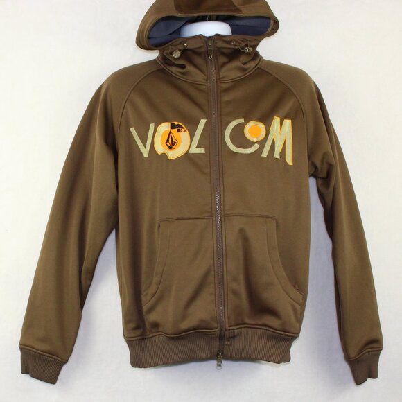 Volcom Snowboard Transition Full Zip Hoodie Light Jacket Mens Small - Picture 1 of 7